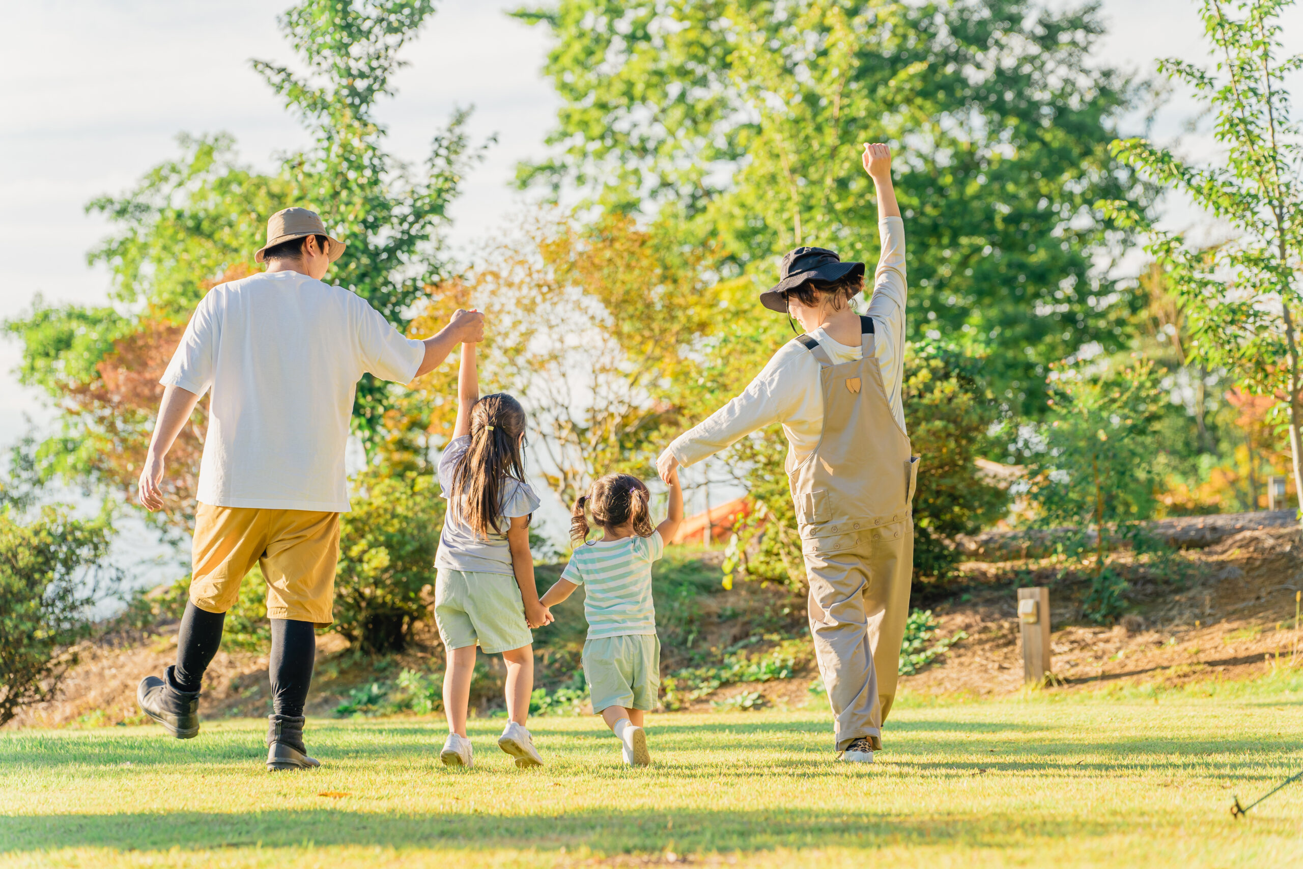 公園や緑が身近で、外遊びしやすい